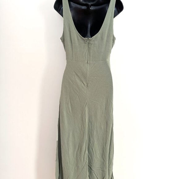 Blue Rain Twist Front MIDI Dress Size Large - Picture 10 of 11